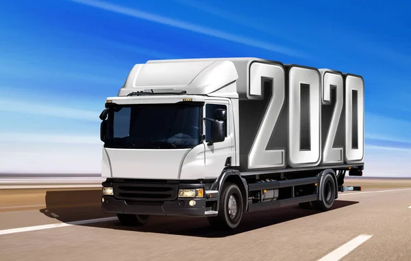 2020 on the road — Stock Photo, Image