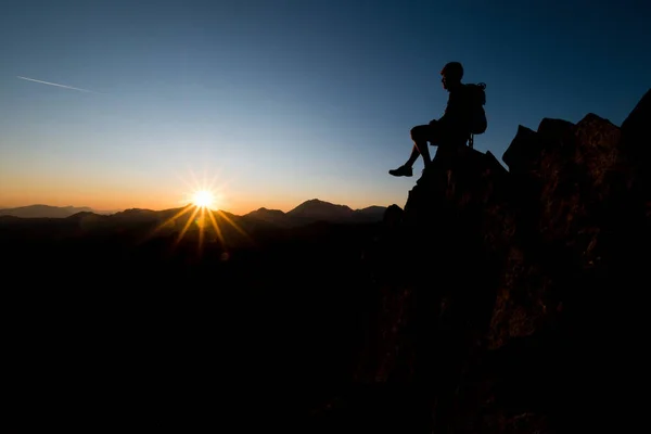 Alba in montagna — Foto Stock