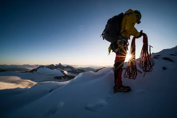 高山登山 — 图库照片