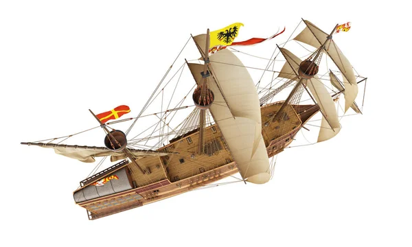 スペインのガレオン船 ストック写真