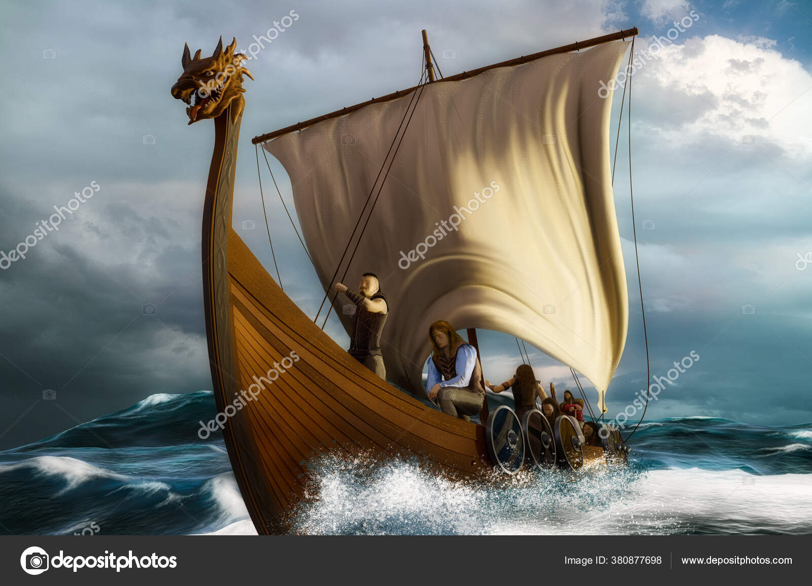 Viking Ship Open Sea Drakkar Wavy Ocean Scene Digital Painting Stock Photo Image By C Vlastas Viking Ship Open Sea Drakkar Wavy Ocean Scene Digital Painting Stock Photo Image By C Vlastas