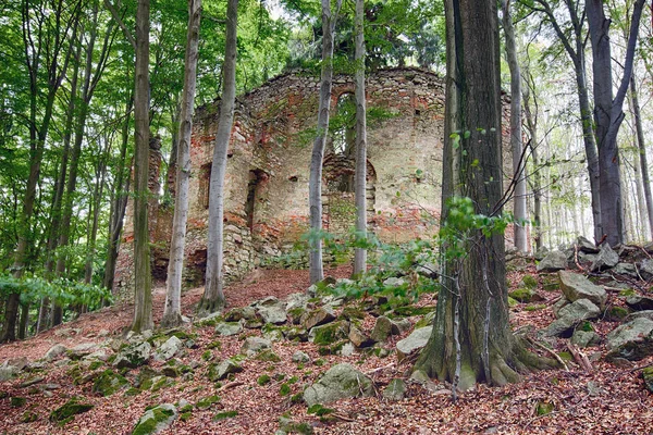 Ruines Chapelle Baroque Pèlerinage Sainte Marie Madeleine Sur Mont Petit — Photo