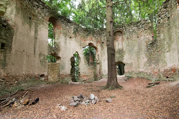 Ruines Chapelle Baroque Pèlerinage Sainte Marie Madeleine Sur Mont Petit — Photo