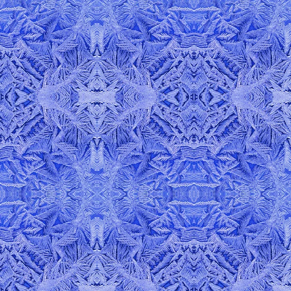 Abstraktes Detail Der Frostblume Fenster — Stockfoto