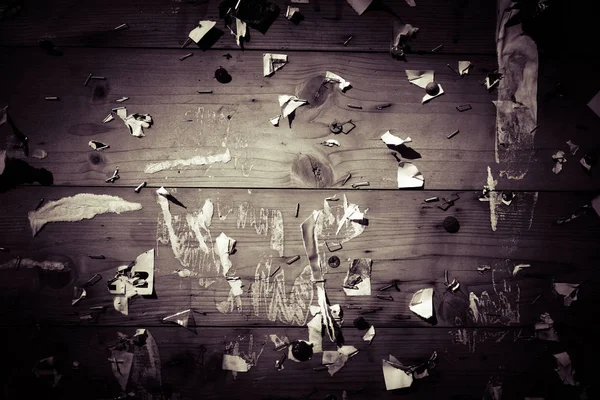 Old Vignette Notice Board Scraps Papers Abstract Detail — Stock Photo, Image