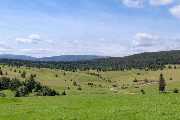Blick auf die Landschaft im Nationalpark Sumava — Stockfoto