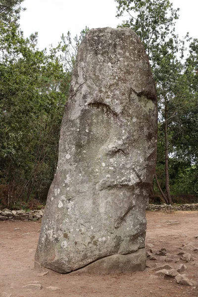 Menhir Geant du Manio - Giant of Manio - the largest menhir in Carnac — Stock Photo, Image