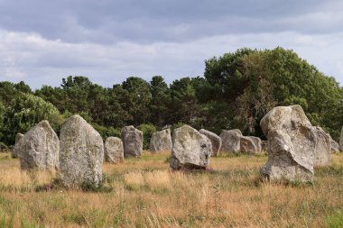 Hizalama de Carnac - Hizalama du Menec - Menhirs satırları