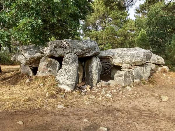 Mane Braz Túmulo Megalítico Localizado Sudeste Erdeven Bretanha França — Fotografia de Stock
