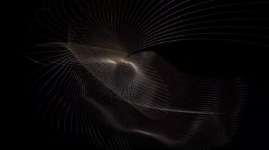 İnce eğrilerden tuhaf şekiller yaratıldı - soyut animasyon