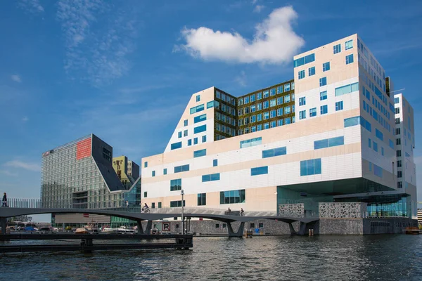 Amsterdam Hollanda Mayıs 2014 Amsterdam Bina Adalet Sarayı Modern Açısal — Stok fotoğraf