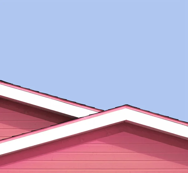 Detail Střešní Typických Dřevěných Domků Magdaly Ostrovy Kanada — Stock fotografie