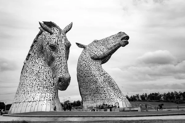 Falkirk Scotland July 2015 Kelpies Helix Park Scotland Sculptor Andy — Stock Photo, Image