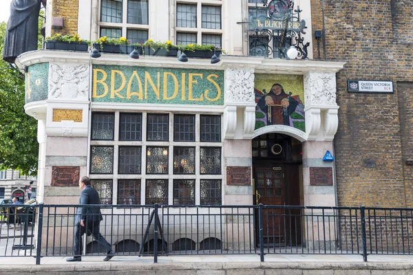 London June 2017 Blackfriar Pub Queen Victoria Street Traditional British — Stock Photo, Image