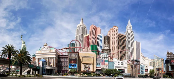 Panorama Famous Las Vegas Strip Showing New York New York — Stock Photo, Image