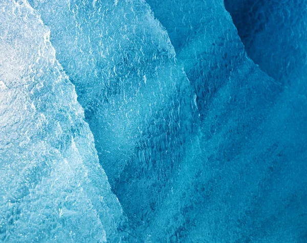 斯瓦尔巴群岛 挪威大陆和北极之间的挪威群岛 蓝色冰川冰山的细节 — 图库照片