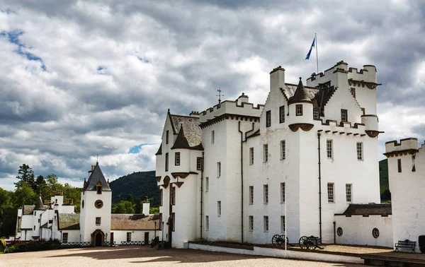 Blair Atholl Augusti 2015 Storm Moln Över Blair Castle Medievil — Stockfoto