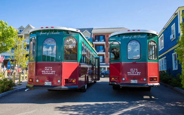 Bar Harbor Maine August 2014 Oli Trolleys Purposed Trolley Car — Stock Photo, Image