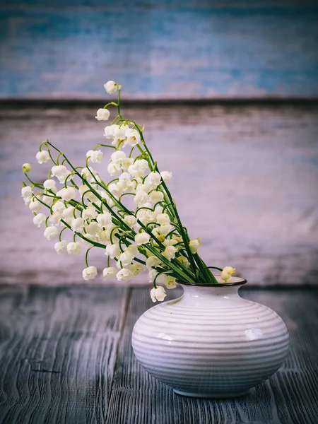 Ahşap arka plan üzerinde vadinin Lily