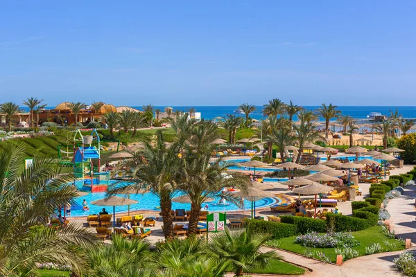 Hurghada Mısır Nisan 2013 Hurghada Içinde Köşe Sunny Beach Resort — Stok fotoğraf