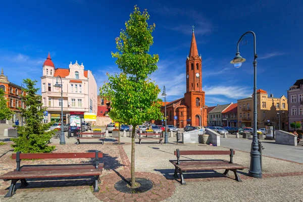 Wabrzezno Polsko Května 2018 Architektura Náměstí Wabrzezno Polsko Wabrzezno Město — Stock fotografie