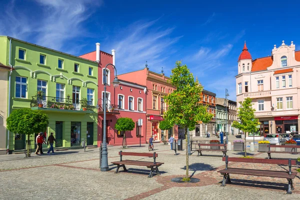 Wabrzezno Polsko Května 2018 Architektura Náměstí Wabrzezno Polsko Wabrzezno Město — Stock fotografie