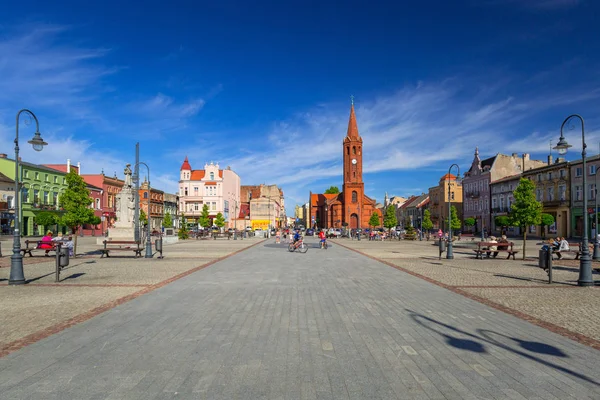 Wabrzezno Polsko Května 2018 Architektura Náměstí Wabrzezno Polsko Wabrzezno Město — Stock fotografie