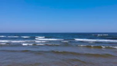 Yaz Sobieszewo, Polonya Baltık Denizi beach üzerinde