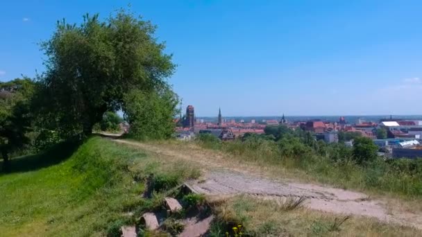 Lato Plaży Morza Bałtyckiego Sobieszewie Polska — Wideo stockowe