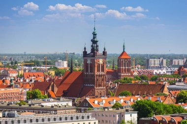 Gdansk, Polonya'nın eski şehir güzel mimari