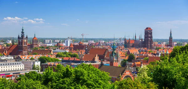 Schöne Architektur Der Altstadt Von Danzig Polen — Stockfoto