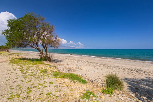 Scenerii Plaży Maleme Krecie Grecja — Zdjęcie stockowe