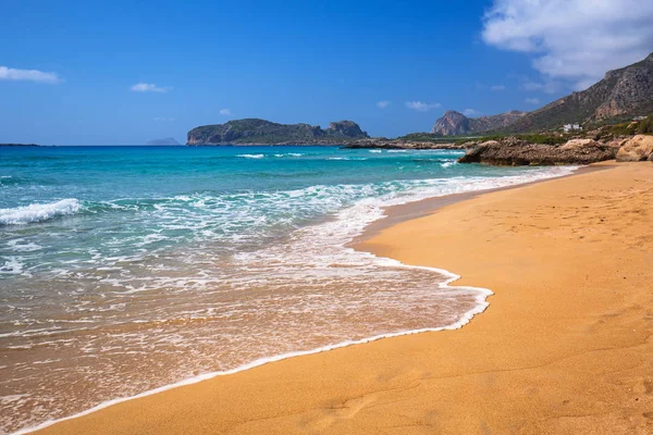 Schöner Strand Von Falassarna Auf Kreta Griechenland — Stockfoto