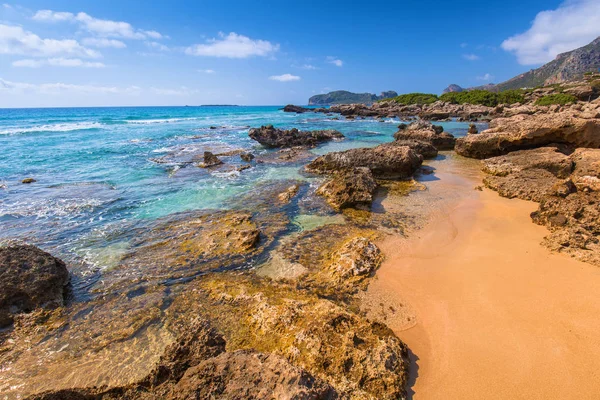 Girit, Yunanistan 'daki güzel Falassarna plajı