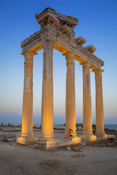 Der Tempel Des Apollo Der Abenddämmerung Türkei — Stockfoto