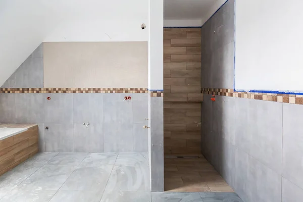 Cuarto Baño Interior Renovación Casa — Foto de Stock