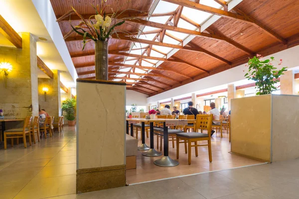 Side Turquia Junho 2018 Restaurante Interior Resort Pegasos World Perto — Fotografia de Stock