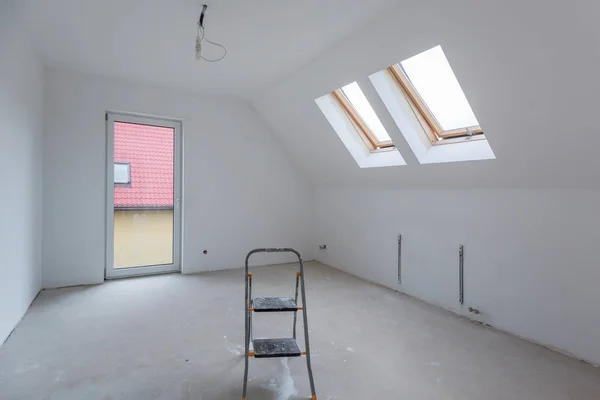 Hus Invändigt Vid Målning Och Renovering — Stockfoto