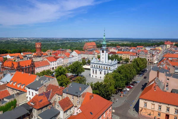 Красивая Архитектура Города Челмно Польша — стоковое фото