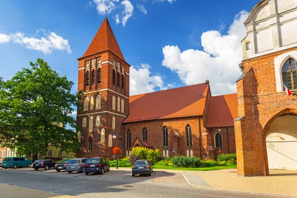 Mooie Baksteen Architectuur Paslek Polen — Stockfoto