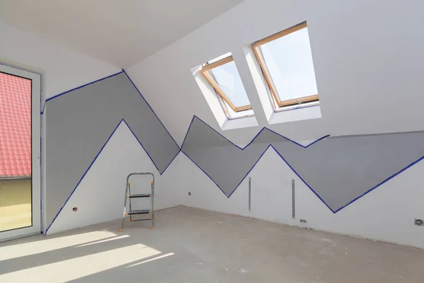 House Interior Painting Renovation — Stock Photo, Image