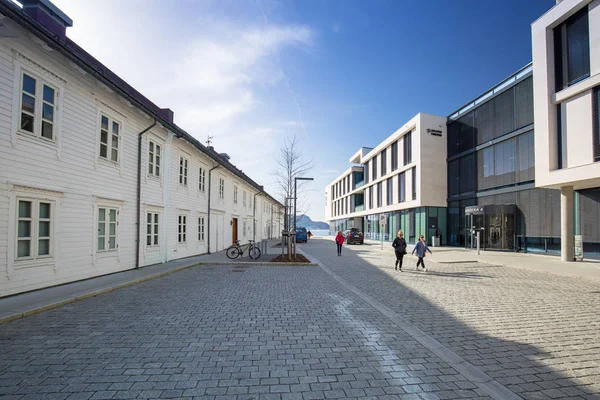 Alesund Noruega Abril 2018 Arquitectura Ciudad Alesund Noruega Alesund Una — Foto de Stock