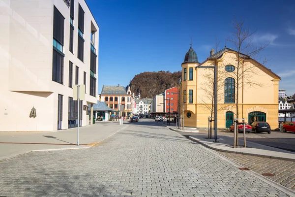 Alesund Norvegia Aprile 2018 Architettura Della Città Alesund Norvegia Alesund — Foto Stock