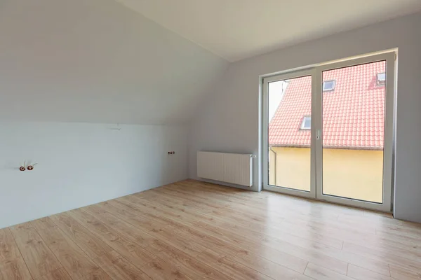 Bedroom New Laminated Floor House — Stock Photo, Image