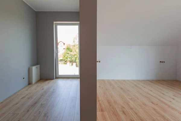 Bedroom New Laminated Floor House — Stock Photo, Image