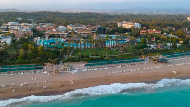 Side Türkiye Haziran 2018 Tropikal Resort Side Türkiye Dünyada Pegasos — Stok video