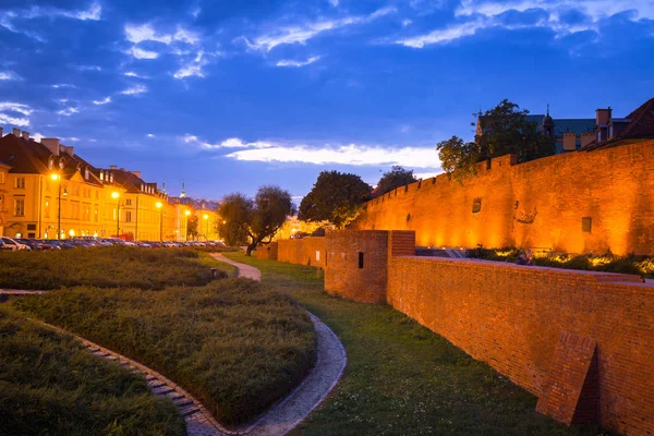 Barbican Της Βαρσοβίας Τείχη Αρχαίας Πόλης Πολωνία — Φωτογραφία Αρχείου