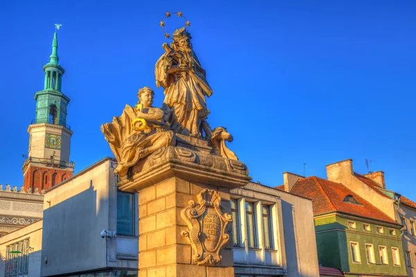 Arkitekturen Stora Torget Poznan Polen — Stockfoto