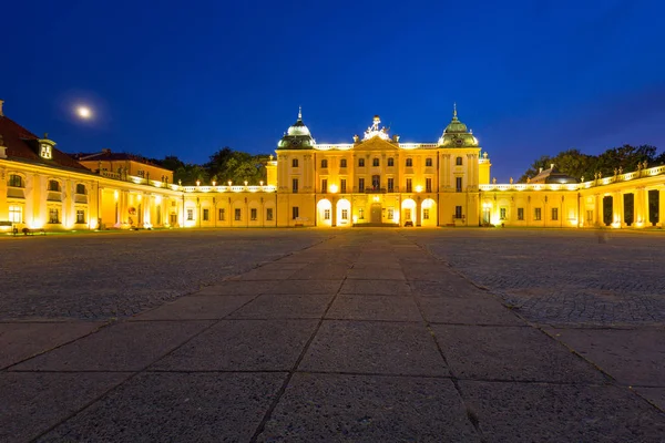 Der Branicki Palast Bei Nacht Bialystok Polen — Stockfoto