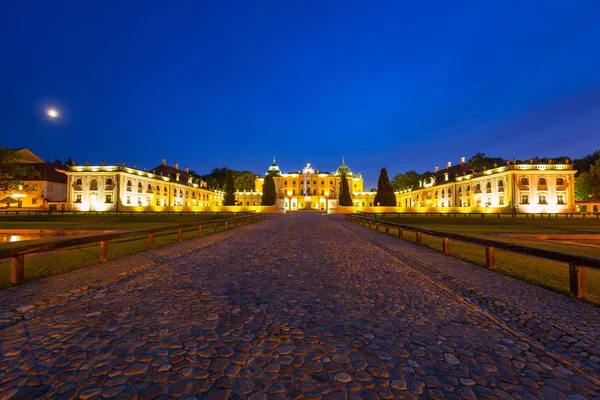 Branickipalatset Nattetid Bialystok Polen — Stockfoto